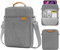 MoKo 9-11 Pulgadas Funda de Transporte con Correa para el Hombro para iPad Air M3, iPad A16 2025, Pro 11 Pulgadas, iPad 10/9/8/7th Gen, Tab S8/S9 11, Gris Oscuro