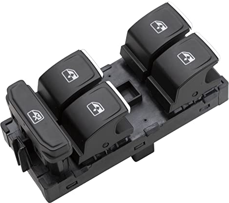 MangWany Interruttore principale per alzacristalli elettrico Pulsante di controllo compatibile con Golf MK7 Seat Ateca Ibiza Touran 5GG959857 5G0959857 5G0959857B