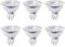 Luxvista 5W Bombillas GU5,3 LED MR16 AC 220-240V Blanco cálido 3000K Foco LED Equivalente a 50W Halógeno 320LM No regulable Ángulo de haz de 25° para focos Iluminación empotrada 6 unidades