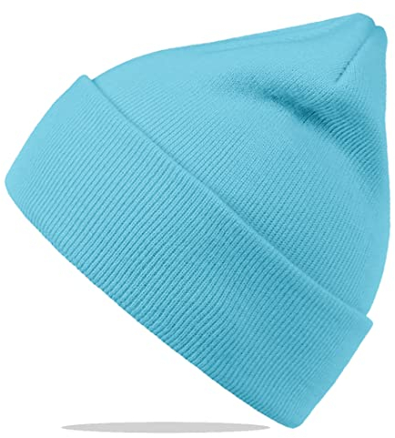 Van Der Rich ® - Weiche und Warme Strickmütze für Herren und Damen (Ciel-Hellblau, One Size)