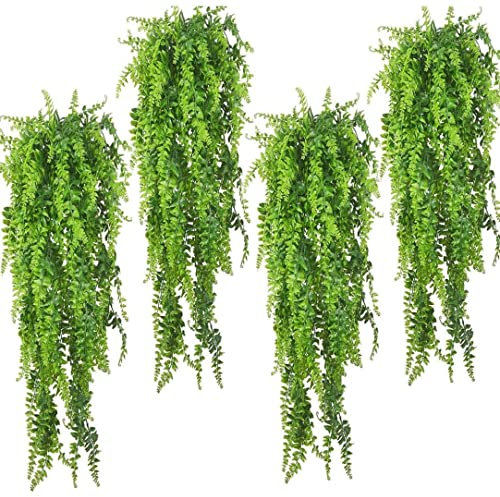 Liummrcy Plantes Reptiles suspendues de Fausses vignes Boston grimpant du Terrarium Plante avec Aspiration pour Les Dragons barbus Lizards Lizards Geckos Animaux de Compagnie de Serpent de Crabe