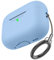 AHASTYLE Silikon Hülle für Airpods Pro 2 Schutzhülle und Haut Case für AirPods Pro 2 [Front-LED Sichtbar] Kompatibel mit Airpods Pro 2. Generation (Mit Karabiner, Hellblau)