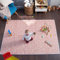 Bubba Bear Tapis d'eveil de Jeu/de Sol pour Enfant Bebe XXL en Mousse Epais Pliable Reversible - Tapis d'éveil de Motricité Favorisant Le Développement Sensoriel Cadeau bébé (200x150 cm, Rose)