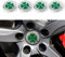 4 adesivi per il coprimozzo dell’auto da 60 mm, con stemma