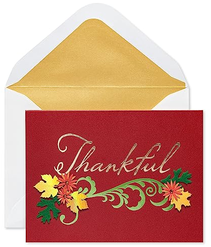 Papyrus Thanksgiving-Karte (Wonderful Blessings, Glitter-Free)