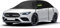 Halbe Autoabdeckung Ersatz für Mercedes-Benz A-Class Hatchback 2013-2024, Halbgarage Upgrade Verdickter Allwetter Halbabdeckung Reflektierende Autoabdeckung wasserdichte Schutzhülle UV-Beständige