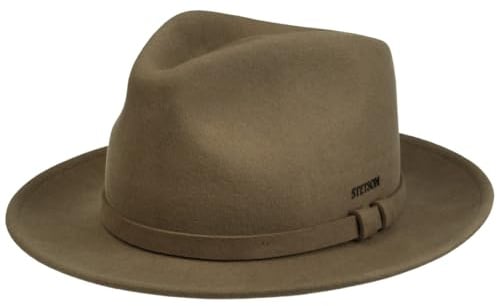 Stetson Soft Felt Filzhut Fedorahut Wollhut UV-Schutz Herren Sommer braun XL (60-61 cm)