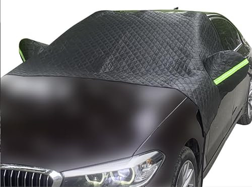 Frontscheibenabdeckung für Opel Meriva Vivaro Zafira Corsa VXR, Faltbare Winter Windschutzscheibe Frostabdeckung Gegen Schnee Autoabdeckung Eisschutzfolie,Black