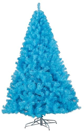 Árboles De Navidad Azules, Árbol De Navidad Artificial, Incluye Soporte, Decoración Navideña(180cm)