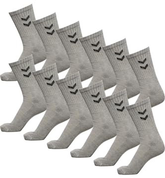 hummel Unisex Basic Socken 12 Paar Grau 36/40