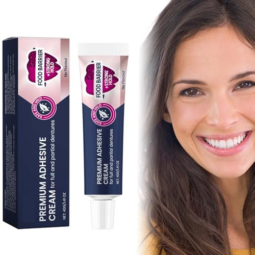 EONFAVE Prothesenkleber Zahnprothesen-Haftmittel, Thermoplastischer Zahnprothesenkleber, Haftcreme für Zahnprothesen, Langanhaltender Thermoplastic Denture Adhesive Zur Prothesenanpassung, Sicherer