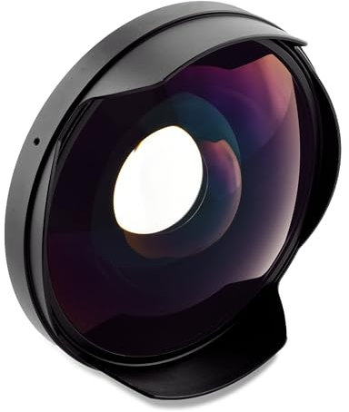 0.3X Precision Engineered Fisheye Lens Compatible with JVC GY-HM600 (Ultra-Wide View)