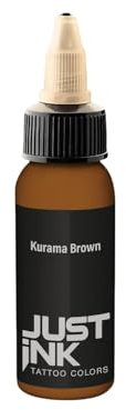 JUST INK Tattoofarbe Kurama Brown Braun 30 ml. Deutsche Tätowierfarbe, REACH-konform, Hochpigmentiert, Professionelle Tattoo Ink