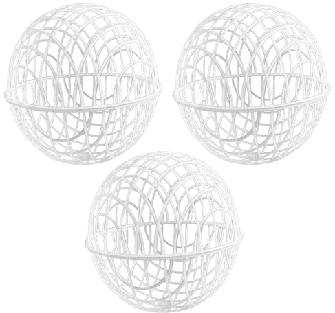 Hühnerball Käfig - Pickspielzeug Für Hühner | Hühner Snackball, Mobile 3 Stück Hühnergitterkugeln, Geflügelbedarf for Freilauf Garten Gemüsebeet, Gemüsegarten Und Bietet Genügend Platz Für Bewegung