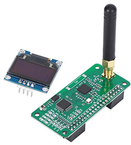 Jeffergarden Wireless Hotspot Board Digital Radio Module with Antenna for 3 and Pi 0 W, Supports D-STAR and P25 Modes (Single hotspot expansion board+OLED)