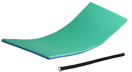 Ronyme Colchoneta Flotante de Espuma de Alta Densidad para Piscina, Ideal para en, Playa, Piscina y Uso Familiar, Verde Azul