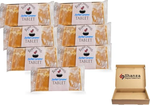 The Wee Copper Pot Salted Caramel Fudge – 7 x 120g Multipack – Handcrafted Authentic Scottish Fudge – Smooth Gourmet Confectionery