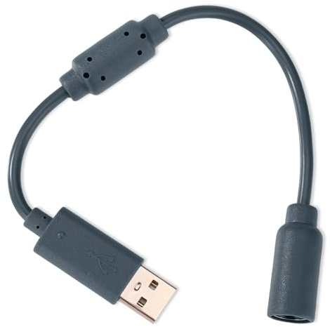 1pcs USB Breakaway Cable, USB Breakaway Cord Replacement for Logitech | Compatible with G920 G923 G27 G29 Driving Force Xbox 360 Controller Thrustmaster Ferrari 458 Spider Racing Wheel Cord（Grey）