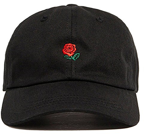 Thenice Baseballkappe, bestickt, verstellbar, mit Riemen, Schwarz, Schwarz , Einheitsgröße