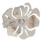 EVIDECO L3001106 Lot de 2 Pinces métal Grand Coquelicot Ivoire/doré, 2,1 W x2,1 H x 1,1 D