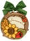 THUN, Formella Summer, Formella in Ceramica Decorata a Mano con Girasoli, Spighe di Grano e Tulipani Colorati, 15.5x3.9x15.5 cm h