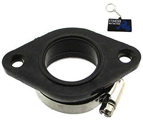 STONEDER Flanschkrümmer 60 mm 35 mm Ersatz M-VM28-200K für Mikuni 26 mm 27 mm 28 mm Vergaser