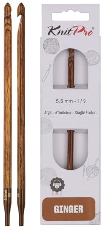 KnitPro Ginger Afghan/Tunisian Crochet Hook | 5.50mm