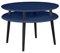 RAGABA UFO Couchtisch Kaffeetisch Wohnzimmertisch Doppelt - Rund -Einfache Montage - 70x45 cm - FSC® Holz