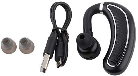 Goshyda Cuffie Bluetooth a Orecchio Singolo, Auricolari Bluetooth 4.1 in Standby Wireless per 70 Giorni con Microfono HD con Riduzione del Rumore, per Lavoro/ufficio/guida