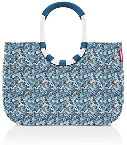 reisenthel loopshopper L Stabile Tasche mit praktischen Fächern aus recycelten PET-Flaschen Charmantes und wasserabweisendes Design, Farbe:viola celeste