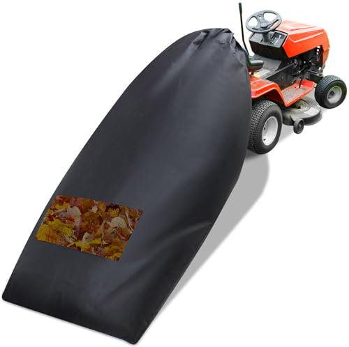 Patelai Rasentraktor Laubsack Grasfangtasche für Aufsitzrasenmäher, 78,7 x 52 Zoll wiederverwendbare große Kapazität Laubtasche für schnelle Laubsammlung, 600D Oxford Heavy Duty Material Sammelsysteme
