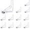 BOXOB 12pcs Clips de Nappe de Printemps, Pince à Nappe Plastique Transparent, Clips de Nappe de Pique-Nique pour Tables d'intérieur, d'extérieur, Camping, Mariage, Maison