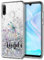 Anreixx Glitter Hülle für Huawei P30 Lite, Niedliche Libelle Muster Silikon-Abdeckung mit glänzenden Sparkle Bling Quicksand & weiche TPU Bumper-Kissen