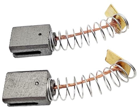 1 par de carbones con muelle compatibles con/repuesto para: Parkside PBH 1500 B2 hasta 2016 carbón de motor aprox. 6 x 10 x 13 mm Escobillas de carbón