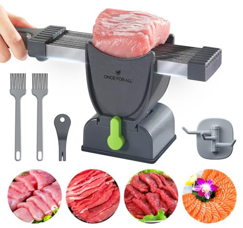 ONCE FOR ALL Einmal für alle Frische Fleisch Slicer Cleaver Küchenmesser Set für Fleisch Schneiden Shredding, manuelle Fleisch Cutter Lebensmittel Slicer für Rindfleisch Schweinefleisch BBQ Hot Pot