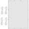 Wasserdicht Sonnensegel 150 x 190 cm Windschutz Reißfest Wetterfest Rechteckige Markise Outdoor Sonnensegel mit Ösen, Ohne Bohren für Balkon Terrasse, Weiß