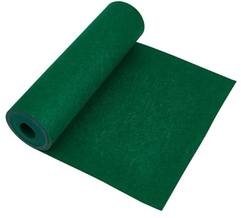BENECREAT Rouleau de Feutre 3Mx40cm Tissu en Feutre Artisanal Vert Rouleau de Feutre Non Tissé de 2mm D'Épaisseur pour les Arts et L'Artisanat de Bricolage Décoration de Couture Patchwork