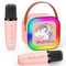 Dromlag Karaoke Enfant, Licorne Fille Cadeau Noel Enfant Jouet Enfant 3-12 Ans Micro Karaoke Cadeau Fille 4-12 Ans Karaoke Adulte Jouet Fille 3-12 Ans Microphone Karaoke