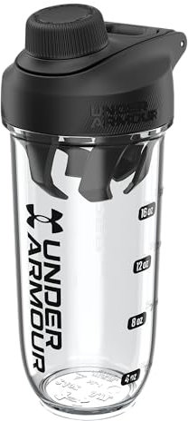 Under Armour UA Bouteille shaker Clarity Transparent/noir OSFA 710 ml