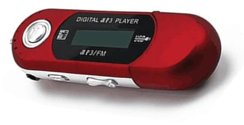 Sujurio Mini Lecteur MP3 USB 2.0 Petite Clé USB Lecteur de Musique LCD Multilingue avec Prise Audio 3,5 mm Arrêt Automatique Facile à Utiliser (C)