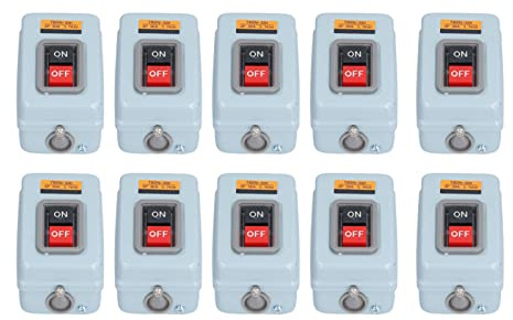 Interrupteur à bouton-poussoir pour moteur triphasé, interrupteur d'alimentation, boîte de distribution 380 V 30 A