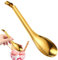 Mbiyhgta Espumadera | Colador de bolas de acero inoxidable – Colador de cocina de oro o plata, utensilio de cocina, cuchara para caviar, salsas, cereales, salsas, salsas, salsas, cereales, salsas