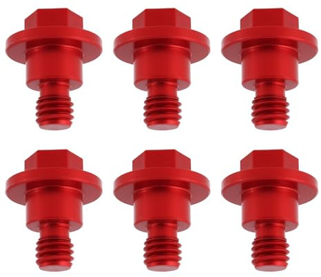 YINETTECH 6Pcs Motorcycle Front Fork Guard Bolts Compatible with KTM 125 150 200 250 300 350 450 85 65 50 SX EXC SXF EXCF, Red