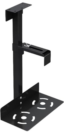 Under Desk And Wall Pc Mount Heavy Duty Adjustable Height Width Holds Up To | Computer Wall And Under Counter Holder 360 Degree Adjustable for Home Office Media Desktop PC Computer Main Cas