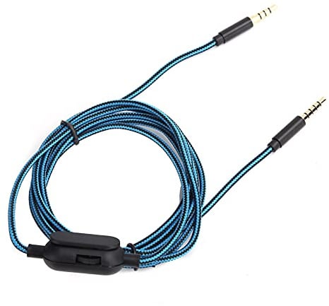 BAFOVY Kopfhörerkabel, 3,5-mm-Audiokabel, Lautstärkeregler, 2 M Verlängerung für A30 A10 Headset