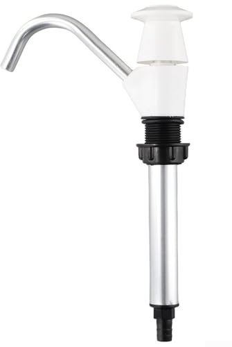 Sogoluat Outil de rechange pour pompe manuelle à eau, robinet d'évier auto-amorçant, pour camping, remorque, bateau, camping-car, construction en alliage d'aluminium, noir ou blanc (blanc)