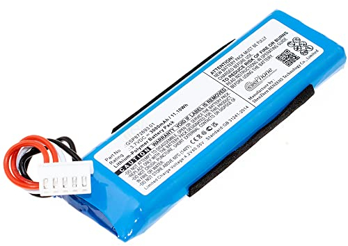 cellePhone Batteria Li-Polymer Compatibile con JBL Flip 4 (sostituita GSP872693 01) - 3000mAh