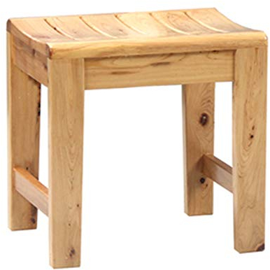 HHXD Massivholzhocker Ergonomische/Bad Hocker Wasserdicht und korrosionsbeständig/Wohnzimmer Balkon Schlafzimmer Badezimmer/Als zeigen / 40×30×40 cm