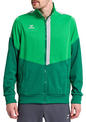 Erima Squad Trainings Jacket - Fern Green/Emerald/Silver Grey, XX-Large