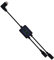USB-C Splitter With IC, AWADUO 90 Degree Type C Hub 1 Male to 2 Female Extension Cable, USB C Splitter Y Type Cable 30cm